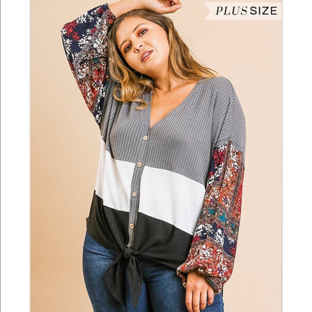 Boutique UmGee Color Block Top